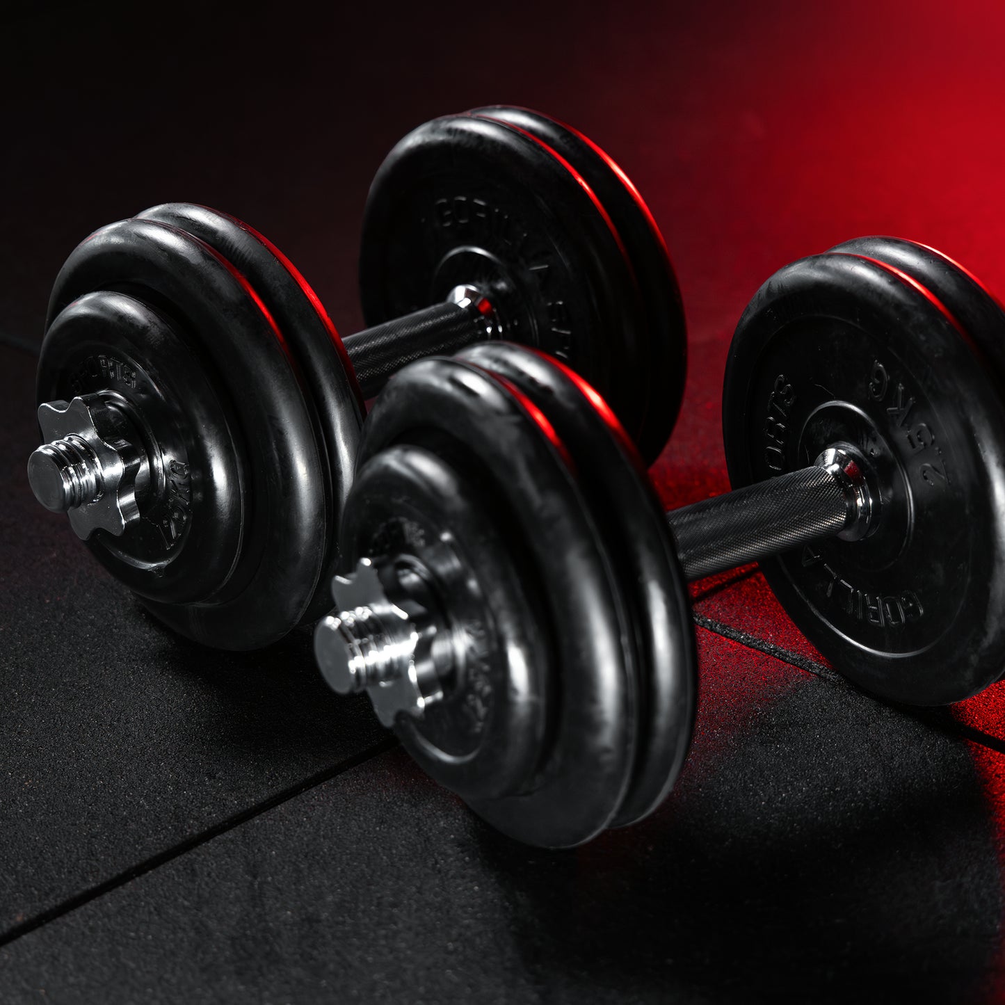 Disques de musculation en caoutchouc 30/31 mm