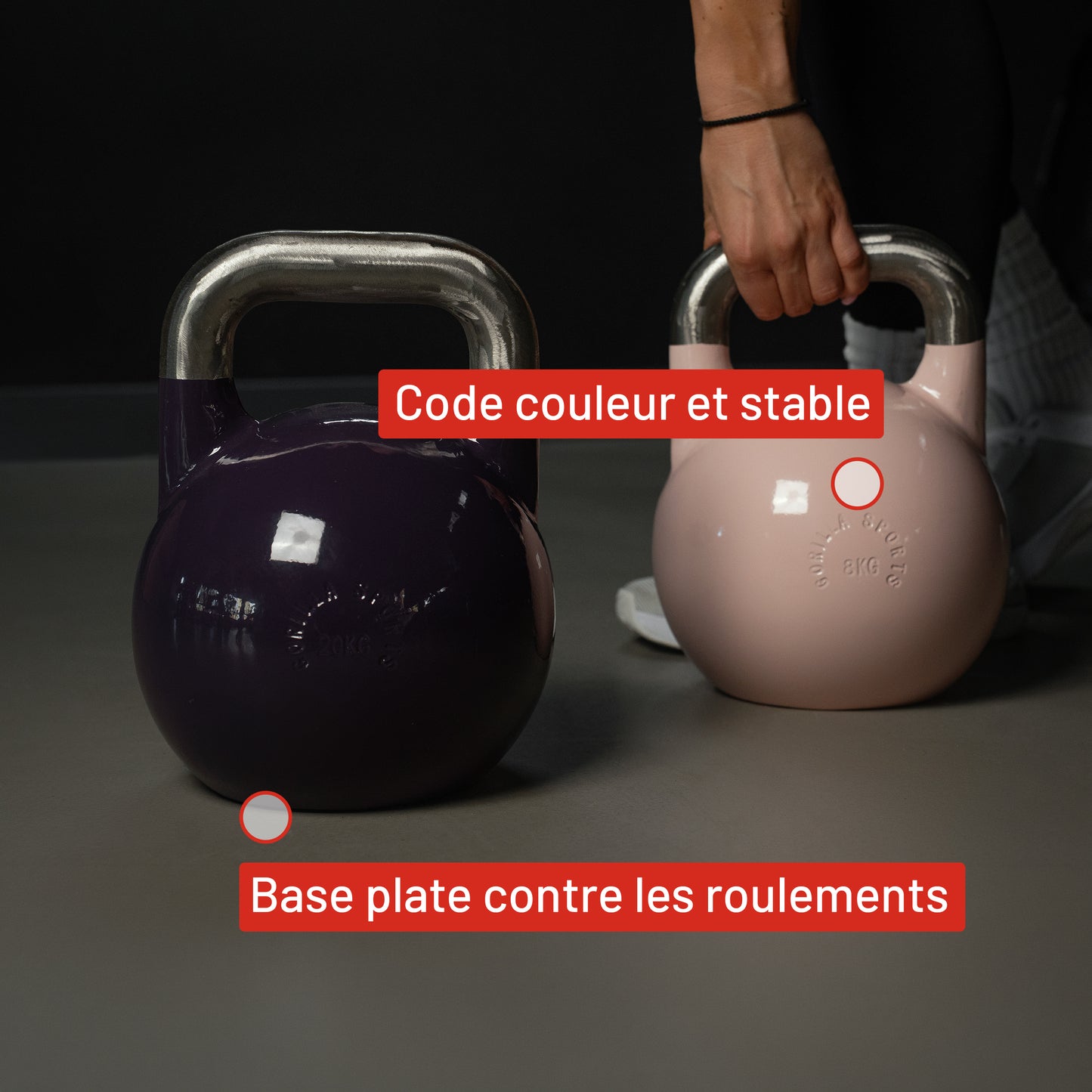 Kettlebell de compétition 8-40 kg