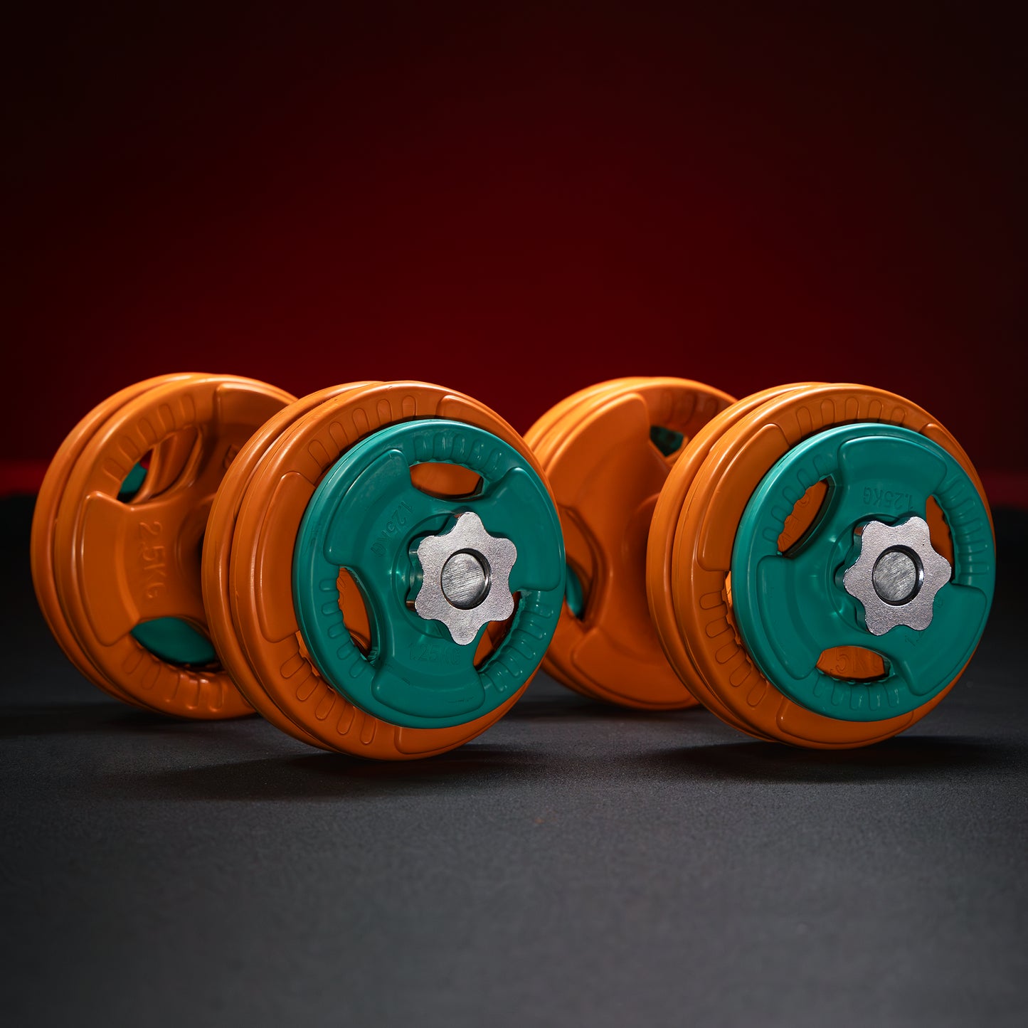 Set d'haltères 30 kg avec stop-disques