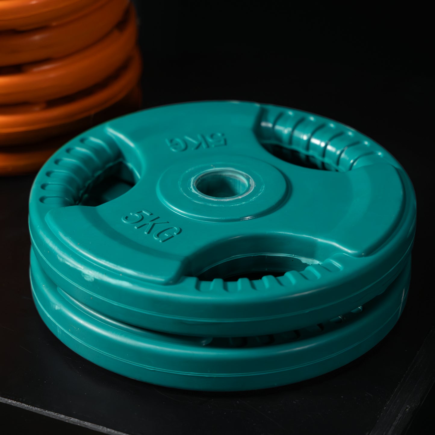Set d’haltères en caoutchouc 108 kg avec stop-disques