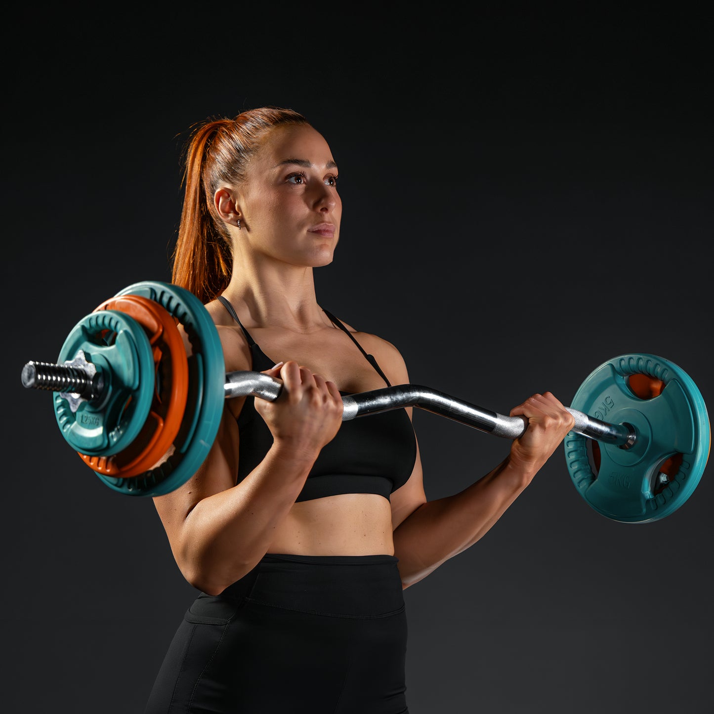 Set d’haltères en caoutchouc 108 kg avec stop-disques
