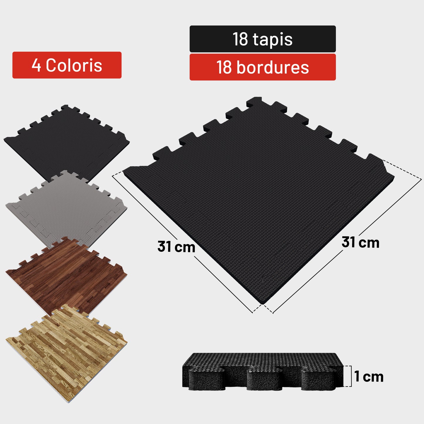 Set de dalles de protection (30x30cm)