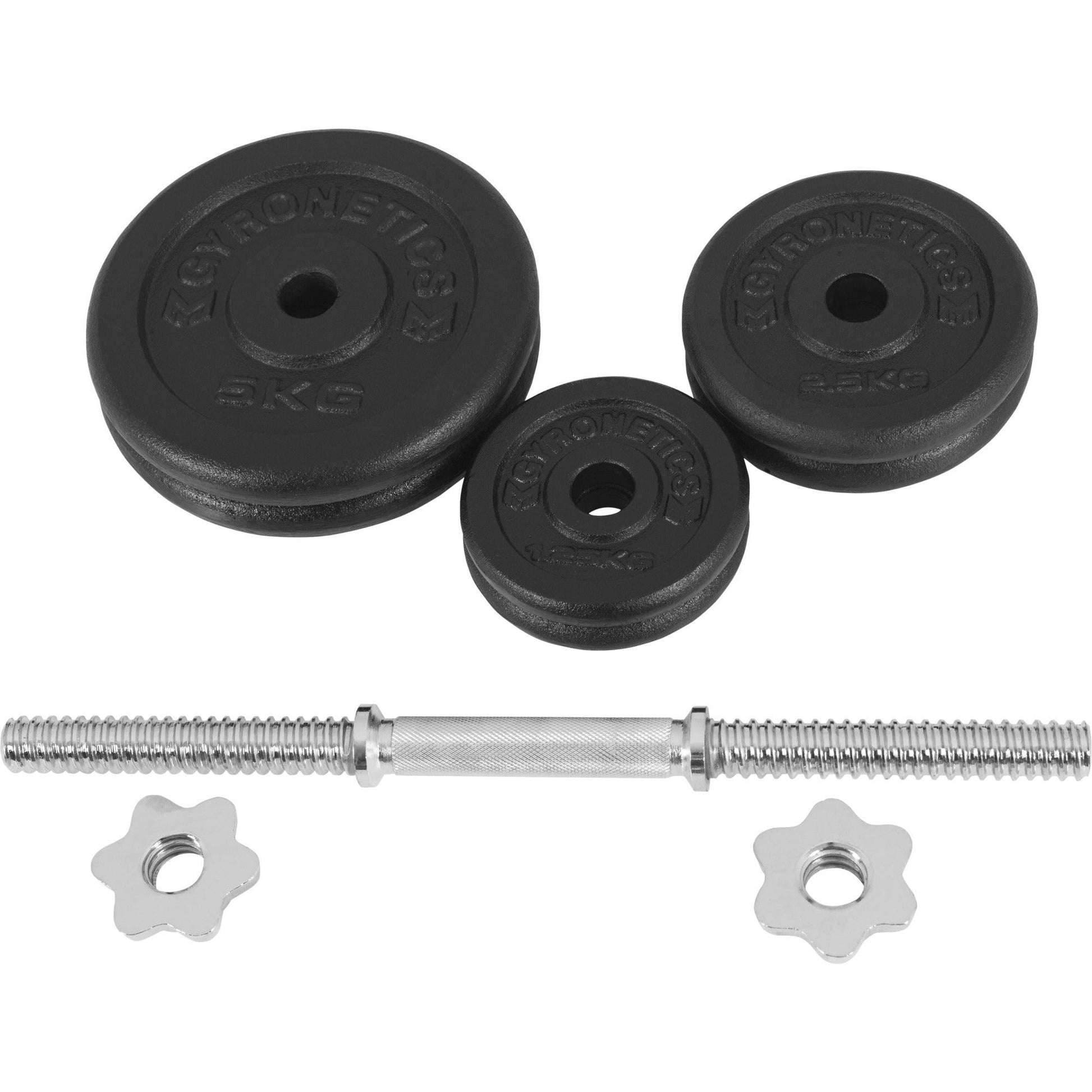 Set d'haltères courts E-Series en fonte 20 kg - Gorilla Sports France
