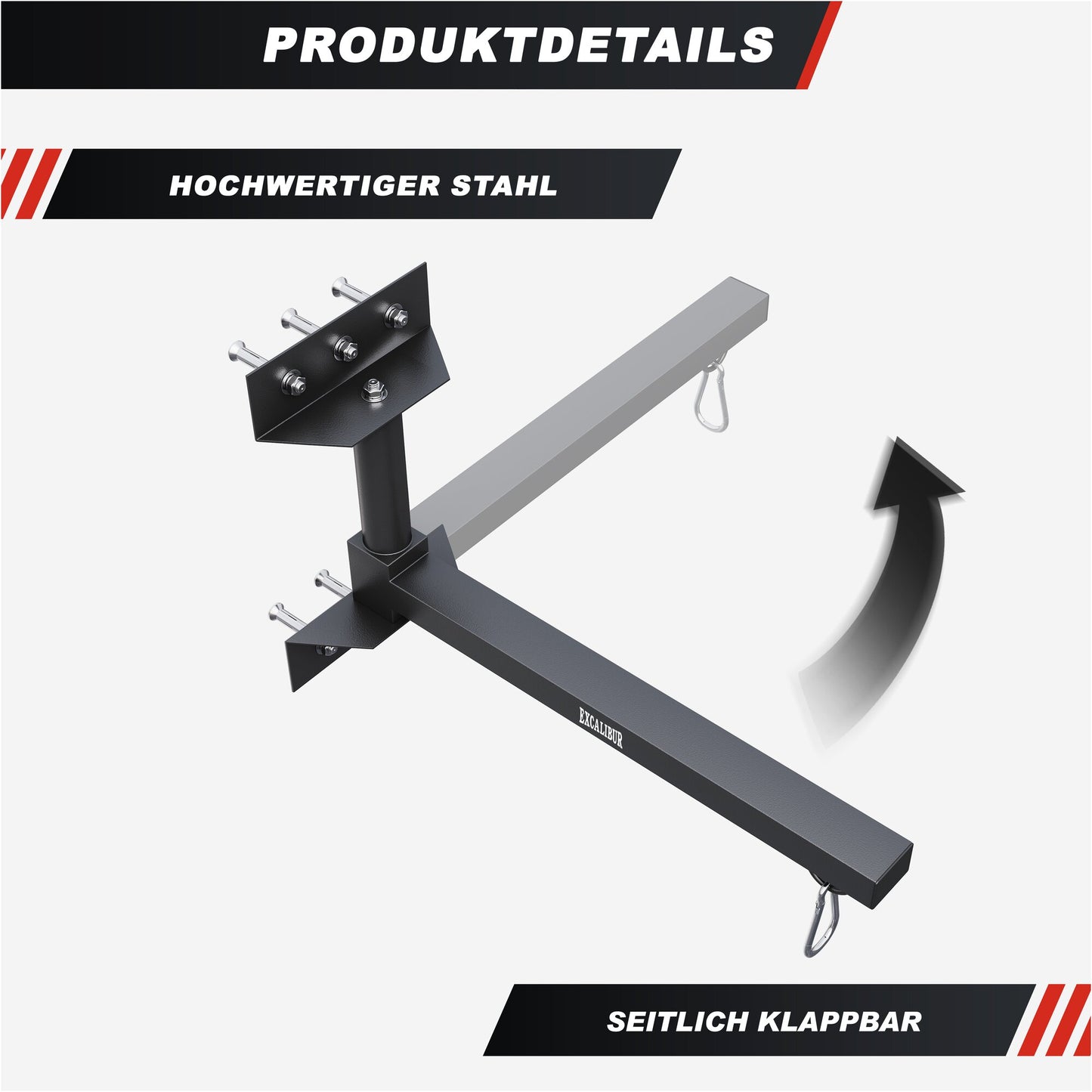 Support mural pliable pour sac de frappe