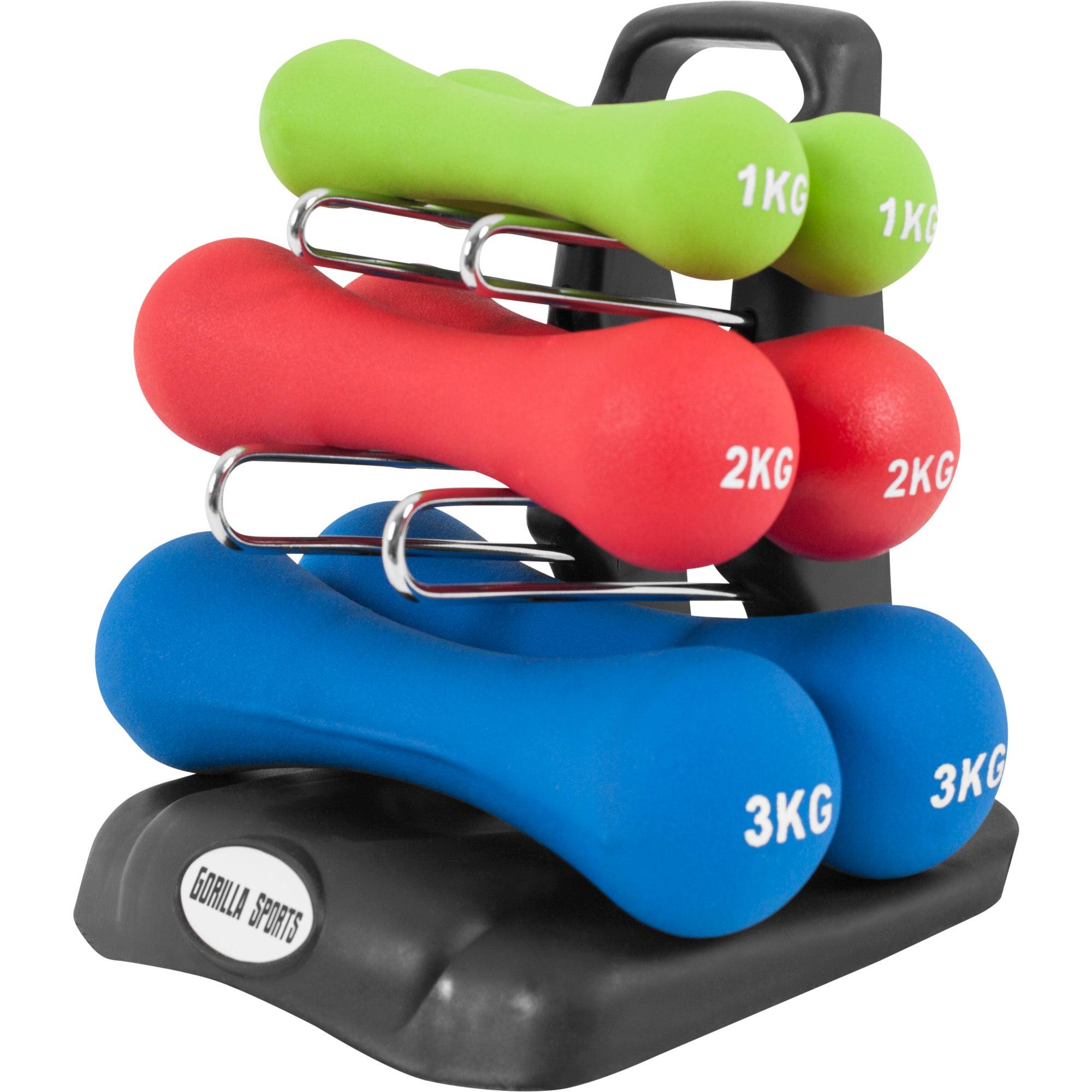 MAGIC SELECT Lot De 2 Haltères En Néoprène 1kg Ou 1,5kg - Poids Légers Antidérapants Pour Musculation Et Gym à Domicile
