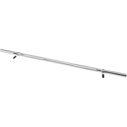 Barre longue de musculation chromée de 120 cm - Gorilla Sports France