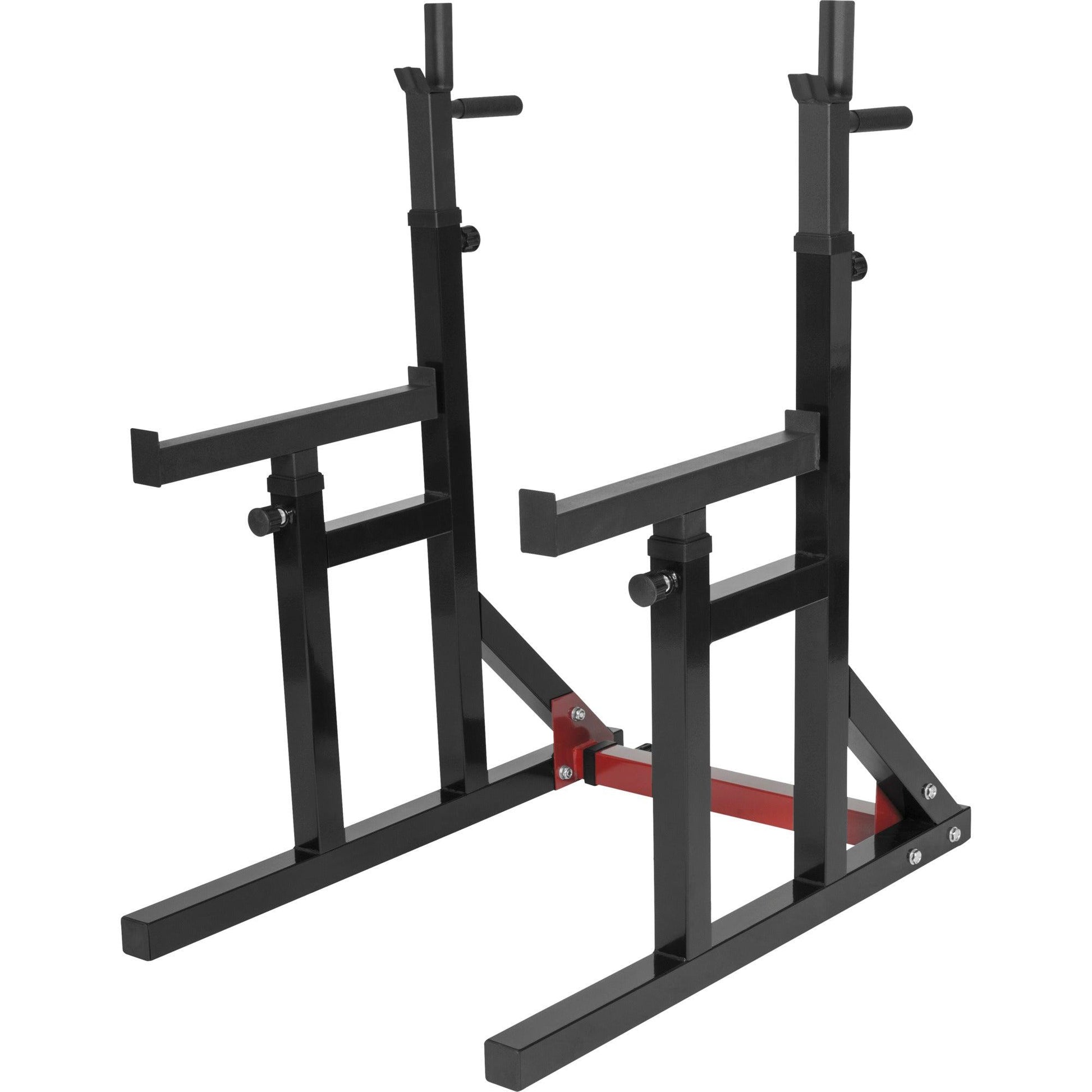Set d'haltères longs olympiques avec rack à squat 170 kg - Gorilla Sports France