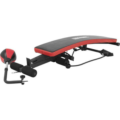 Banc pour abdominaux avec punching-ball