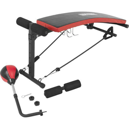 Banc pour abdominaux avec punching-ball