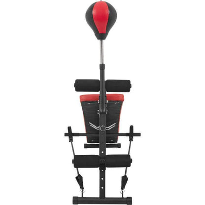Banc pour abdominaux avec punching-ball