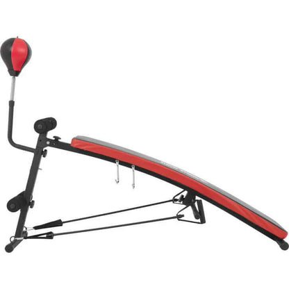 Banc pour abdominaux avec punching-ball