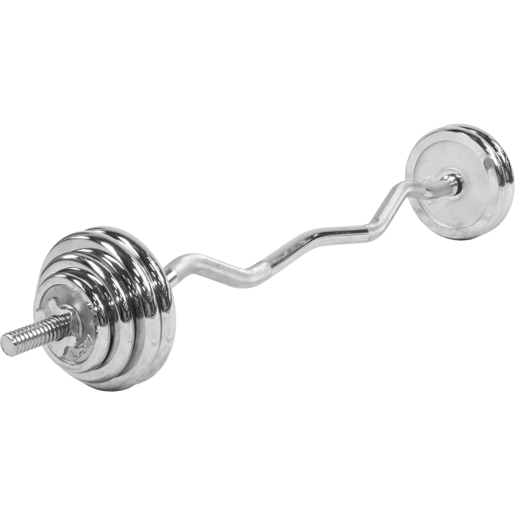 Set d'haltères SZ-Curl chromés 35 kg - Gorilla Sports France