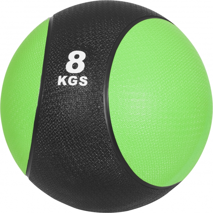 Médecine ball de 8 KG - vert/noir - ballon de musculation