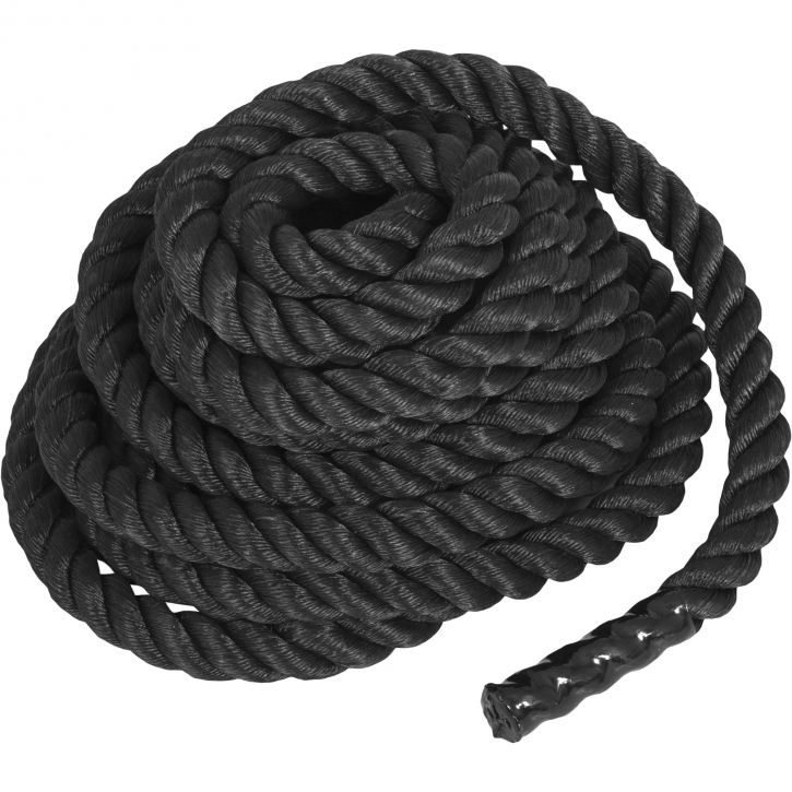 Corde d'entraînement nylon noir - Diamètre 3,8cm