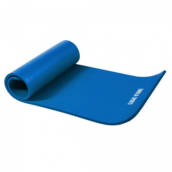 Petit tapis de yoga en mousse  - 190 x 60 x 1,5 cm (Yoga - Pilates - sport à domicile) Bleu Royal