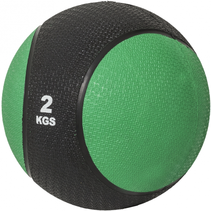 Médecine ball de 2 KG - vert foncé/noir - ballon de musculation